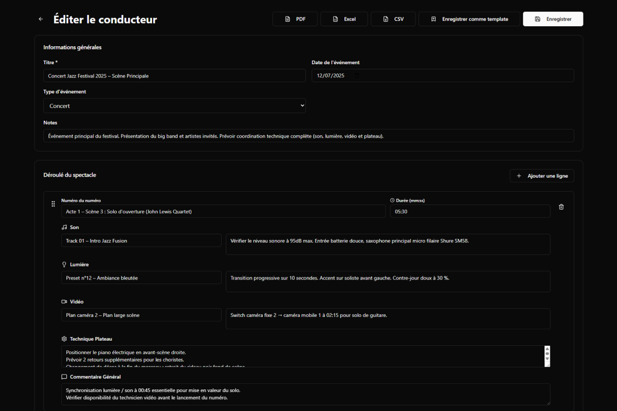 Showduktor Editor